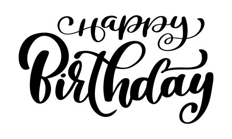 Printable Happy Birthday Font